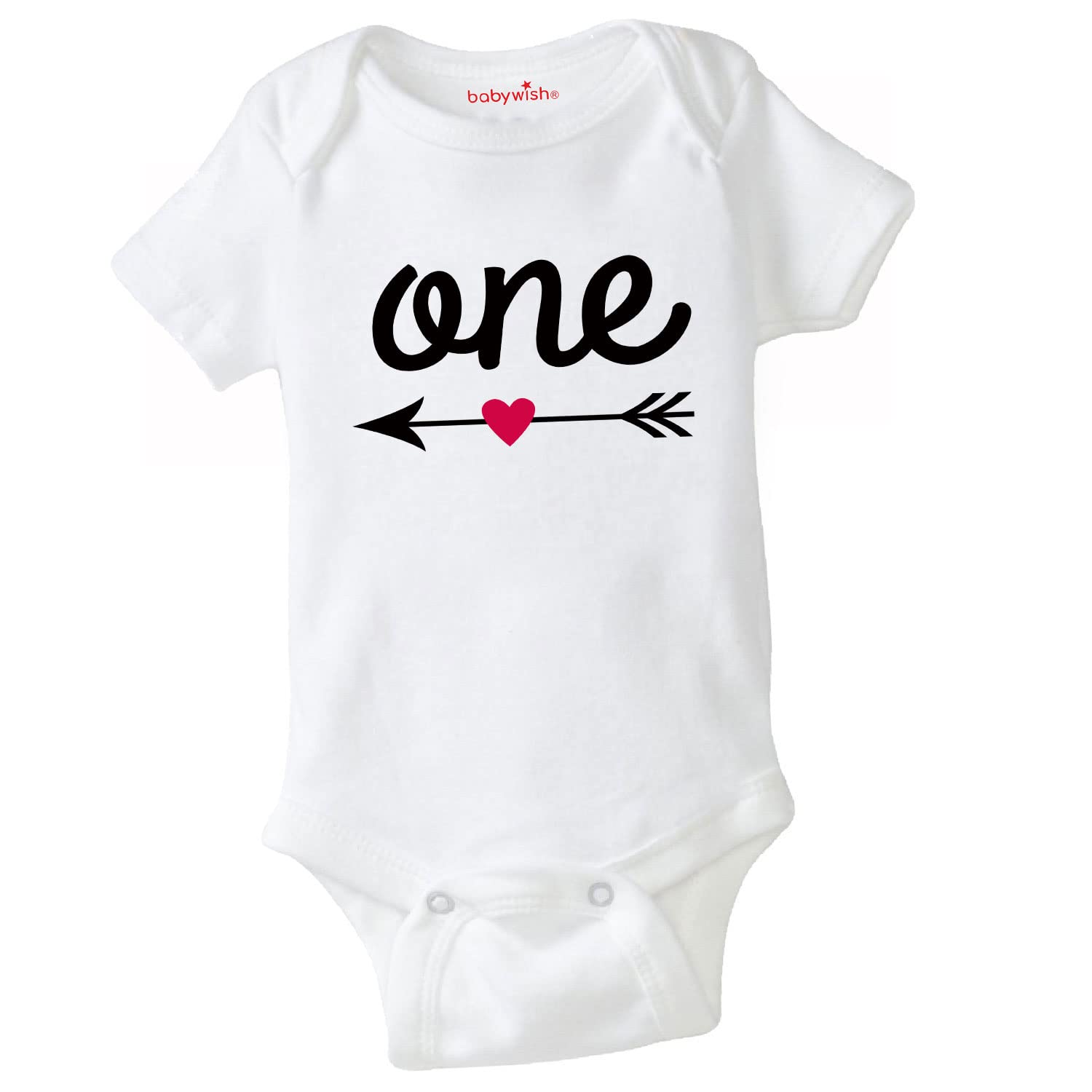 baby wish Birthday gifted to Baby Bodysuits Newborn birthday Romper Half Sleeve Envelope Neck Cute Outfit One Child Birthday