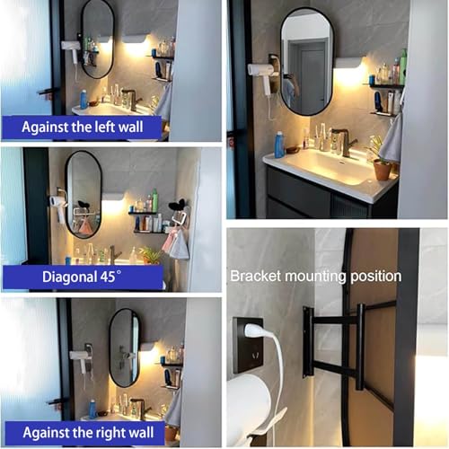 Miroir d'angle rotatif réglable à suspension verticale