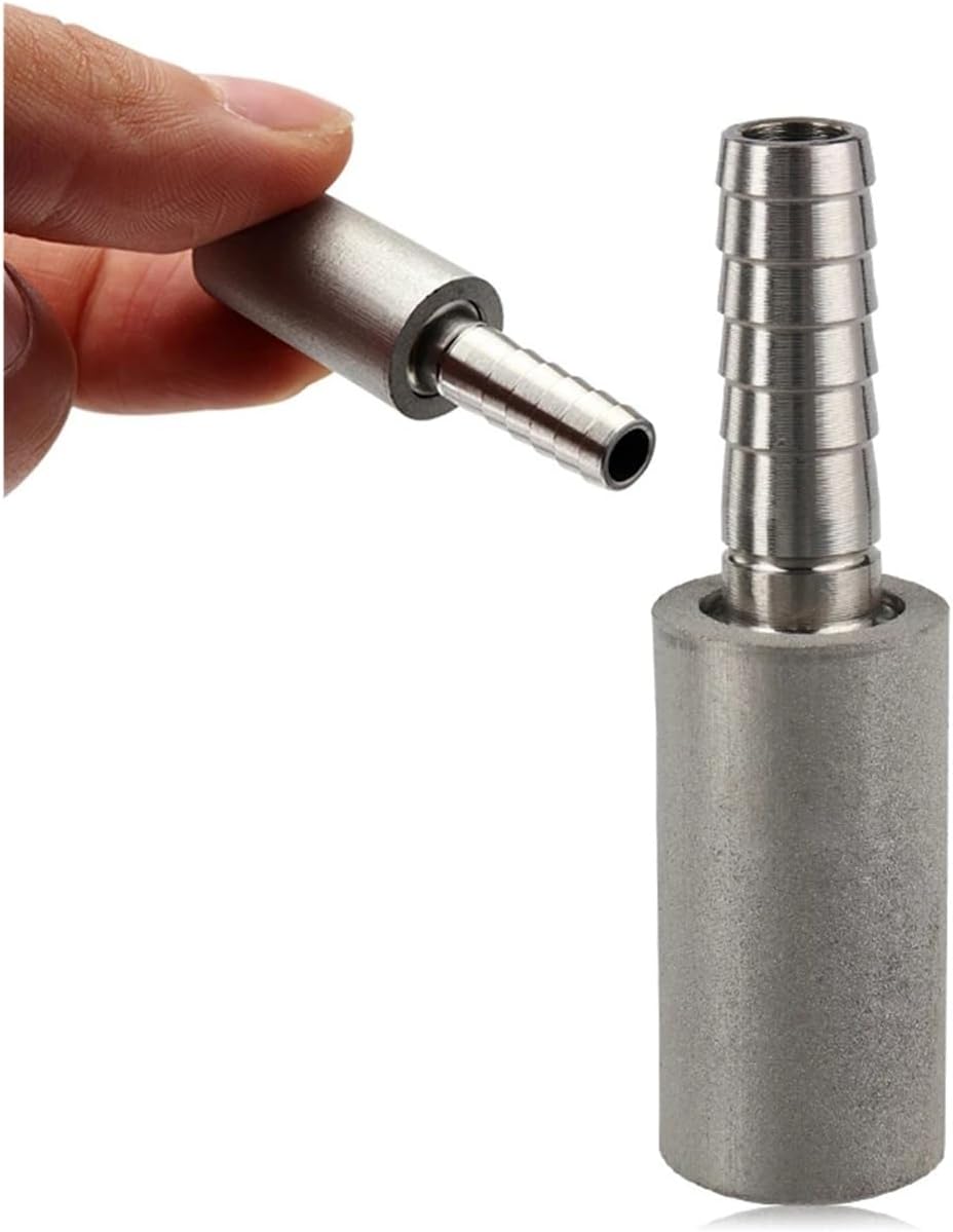 Brewing accessories Stainless Steel Diffusion Stone, 2 Micron Aeration Stone, Homebrew Carbonation Stone With 1/4" Barb for Beer Wine Making Brewing accessories