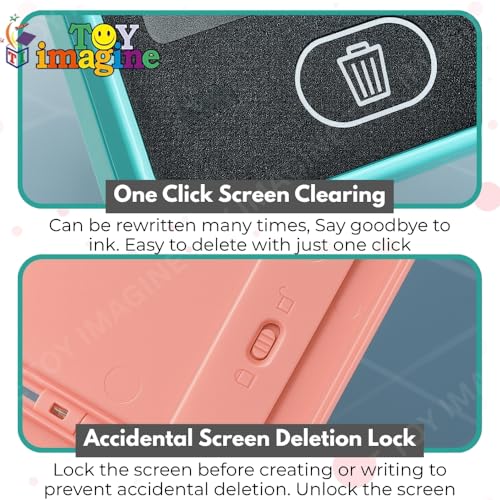 Image of Toy Imagine 2-in-1 Pencil Case with LCD Writing Pad for Kids - Reusable Digital Drawing Slate & Stationery Box | Doodle & Scribble Gift for Boys & Girls (Pack of 1, Color May Vary)