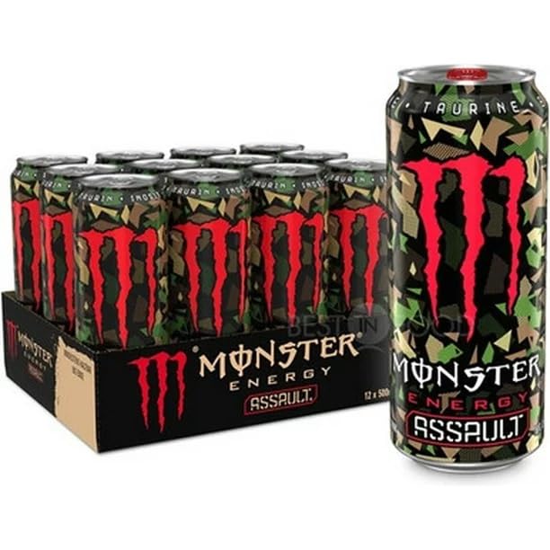Monster Energy Assault, 16.0 fl oz16 fl. oz. (paquete de 12) Enviado desde Canadá