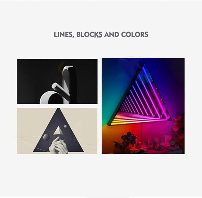 MNBVH LED-verlichting Visuele illusie Licht, Tunnellicht en Spiegel LED-verlichting Zintuiglijk Feestdecoratie, RGB Kleurrijke LED Wandkandelaars Woondecoratie Slaapkamer Tunnellicht Spiegel Geb(Color:70cm) photo 3