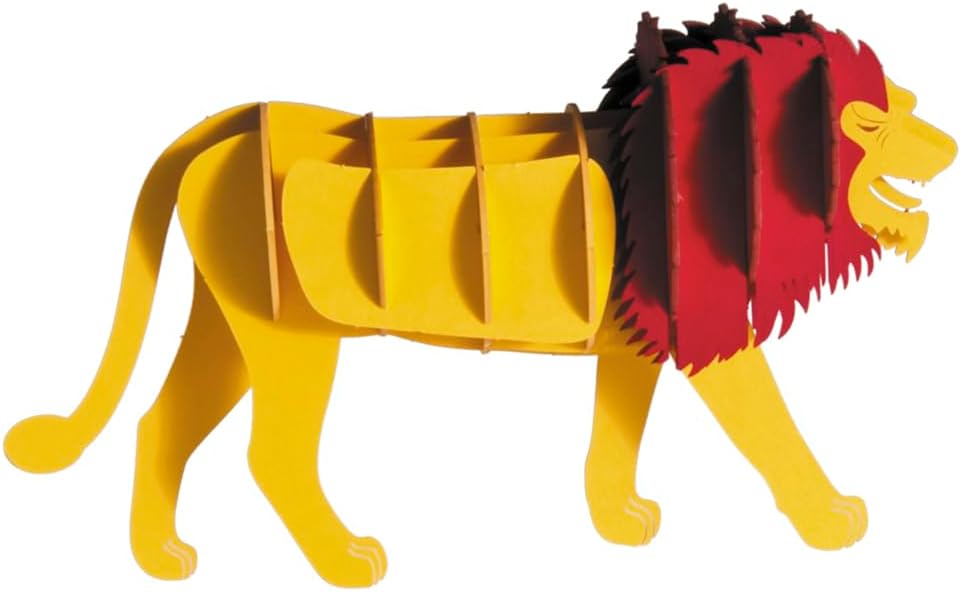 Fridolin 3D Paper Model - Lion
