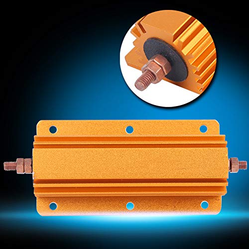 Close-up of the resistor's terminal connection