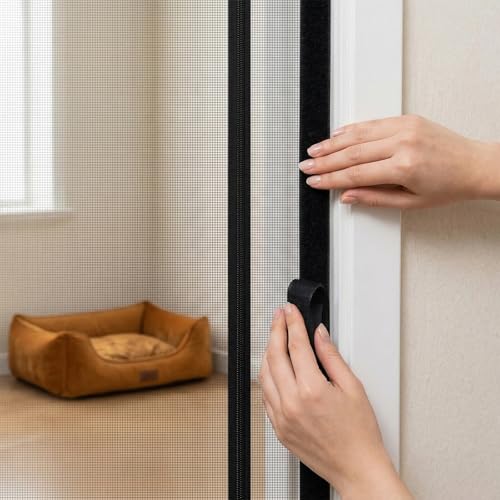 Cat Screen Door, Easy Zipper Tool-Free Washable Ventilated | Easy zipper access, Tool-free install, Washable, Ventilated, For home and garden - Image 5