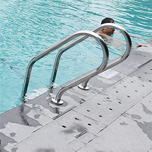 Escalera para piscina 2 peldaños acero inoxidable 304 miniatura 2