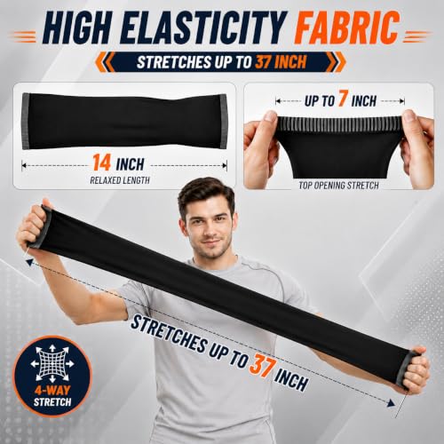 Image of PulGos ๐๐๐๐๐ UV Protection Cooling Arm Sleeves for Men &Women | Quick Dry & Breathable ๐๐ฎ๐ง๐๐ฎ๐ซ๐ง Protection Hand Sleeves for boys | SUMMERS MUST- HAVE Hand Gloves for Bike Riding & Cycling