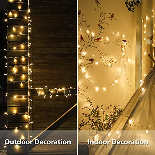Image of 10 Meter 36 LED Warm White Fairy String Lights for Decoration | Plug & Play Energy Efficient Rice Lights for Home Room Diwali Bedroom Festival Decor (Warm White) Pack of 1