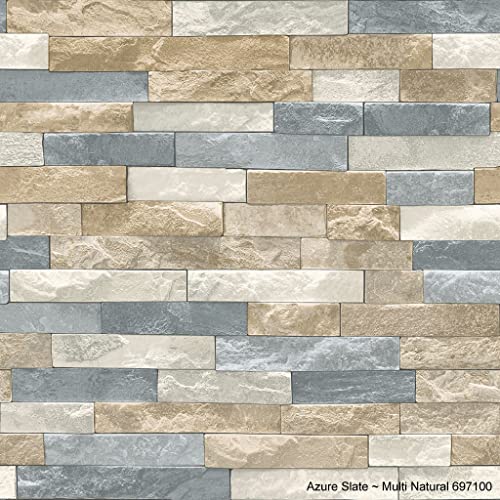 Arthouse Azure Slate Multi Natural Wallpaper #TOP18
