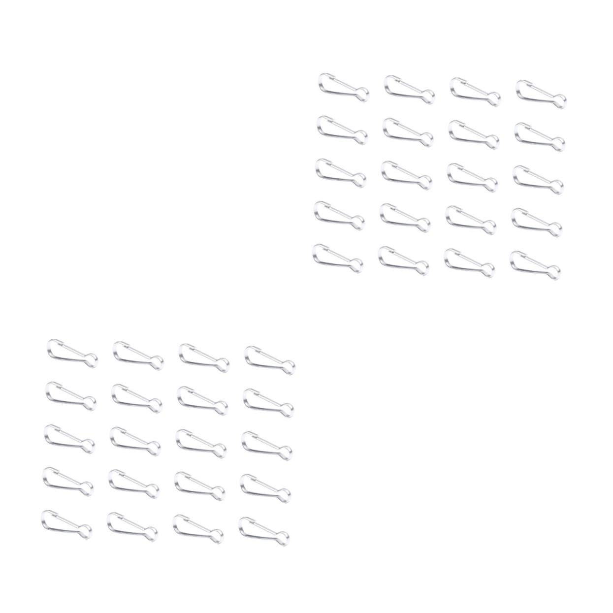 YARNOW Keyring Clip Carabiner 20pcs Spring Snap Keychains Hanging Hook for Decorations