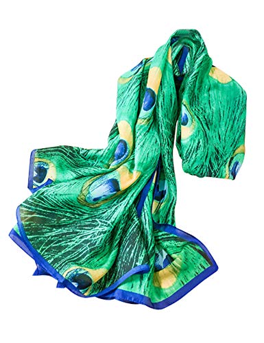 Letuwj Women's Silk Polyester Soft Satin Fabric Scarf