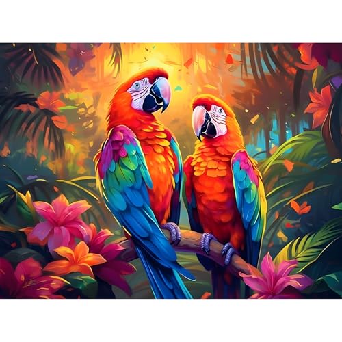 Bowetile DIY Diamond Painting, Animal-08, 40x30 cm