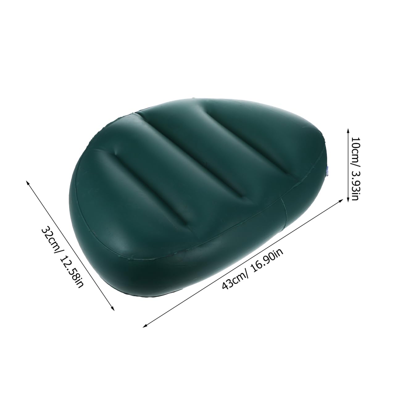 POPETPOP Coussin Gonflable De Siège 16.93X12.60X3.94 Pouces avec Dossier Confortable pour Kayak Canoë Bateau Camping Pêche Léger Et Portable