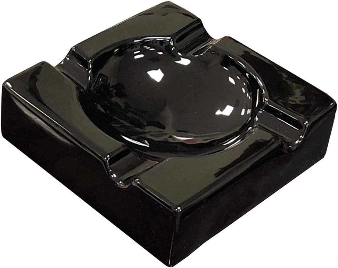 Large Ceramic Cigar Ashtray For Patio & Indoor Outdoor Use | Holds 4 C - View #11
