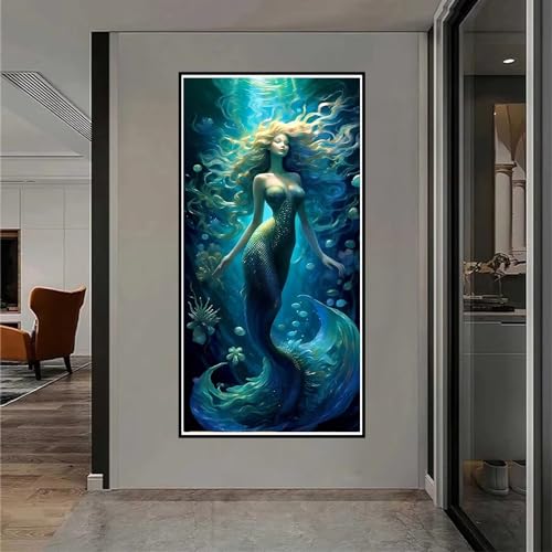 DIY diamond painting kit complet sirènes Dooqon, le cadeau créatif idéal