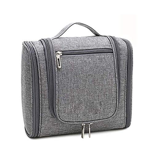 Premium Hanging Travel Toiletry Bag for Women and Men, Hygiene Bag, Bathroom and Shower Organizer Kit with Elastic Band Holders for Toiletries, Cosmetics, Makeup, Brushes