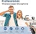 USB C Mini Wireless Lavalier Microphone for iPhone 15 16 /Android,Lapel Mic with Magnetic Clip-on for Record Video，Noise Reduction Lapel Mic for Recording Podcast Vlog Content Creator Interview
