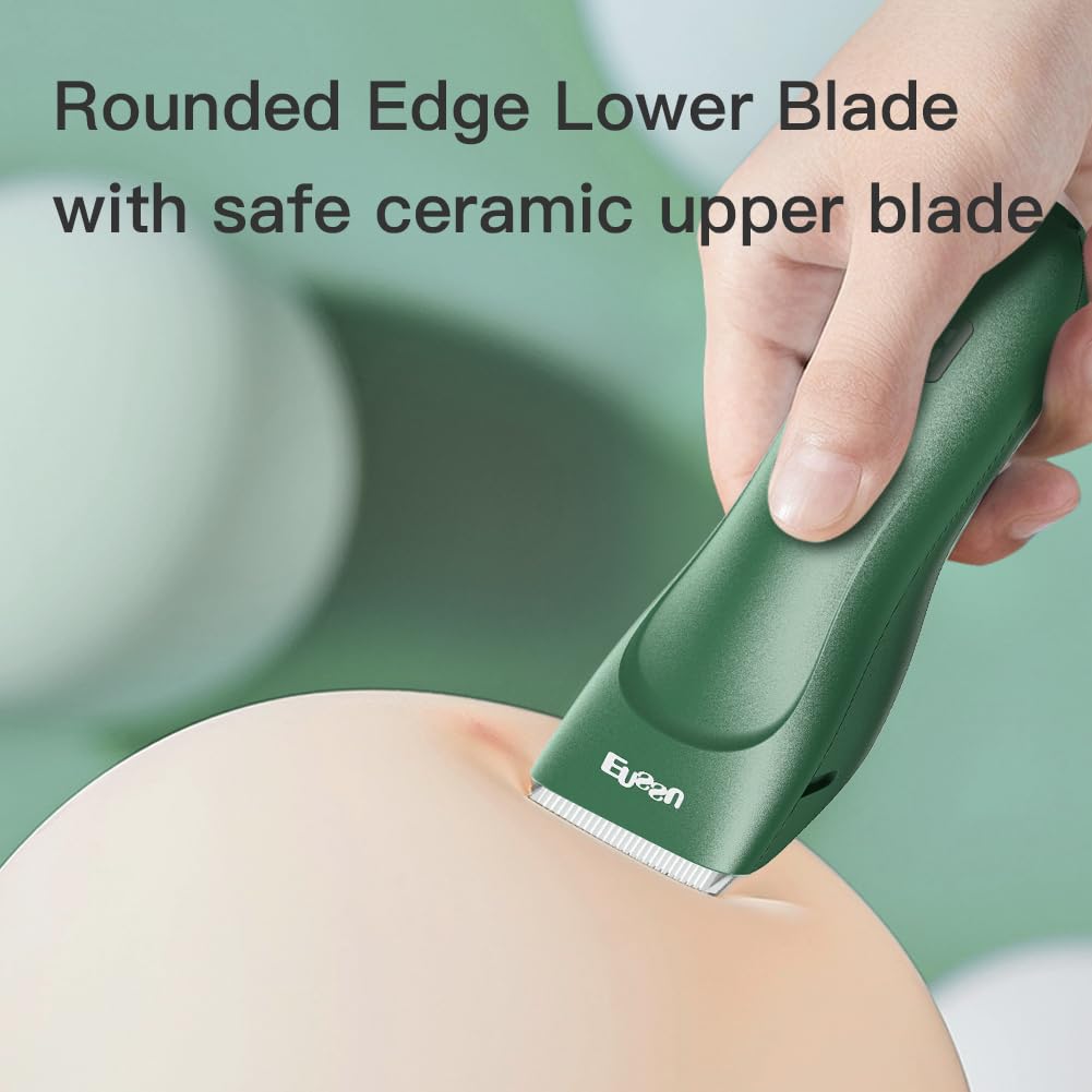 Bufccy Baby Hair Clipper, 13pcs Professional Baby Hair Cutting Kit, Silent, Waterproof, Ceramic Blades, LCD Display, Unisex-Babies - Image 3