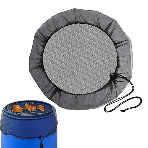 Stronrive Filet pour Pluie, Réglable Filet Protection pour Tonneau Pluie avec Cordon Serrage, Protection Contre Les Moustiques Et Les Feuilles, Housses en Maille pour Tonneau Pluie