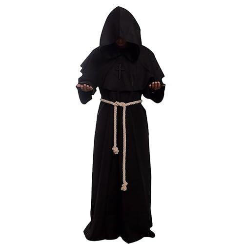 Black Hooded Robe