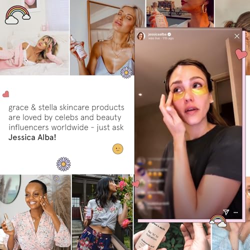 grace & stella Retinol & Caffeine Under Eye Cream Anti Aging - Hydrating Cream with Niacinamide & Peptides - Reduce Wrinkles, Crow's Feet, Puffiness - Vegan Skincare - Free (0.5 fl.oz / 15ml) - Image 7