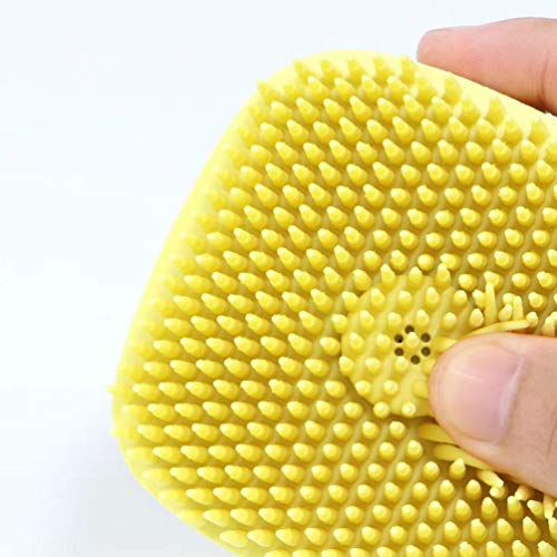 EXCEART Shampoo de Limpeza Escova de Banho Escova de Banho Escova de Banho De Silicone Bebê Acessóri