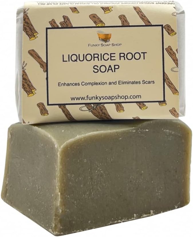 Funky Soap Liquorice Root Complexion Soap 100 Natural Handmade, 1 bar