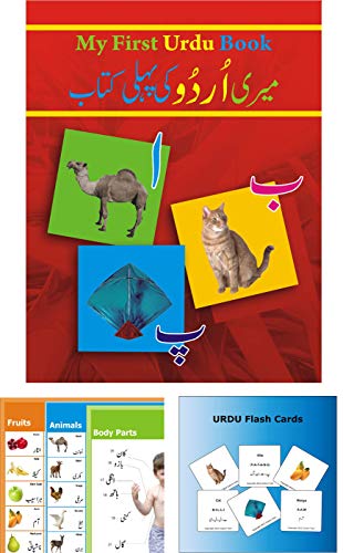 Learn Urdu - For Kids and Beginners [The pack contains Urdu Book, Urdu posters, Urdu flash cards]