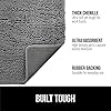 GORILLA GRIP Dog Doormat, Absorbent Doormats for Muddy Dogs Paws, Machine Washable Soakstopper Rugs, Cleaner Floors, US Designed Pet Bed Door Mat, Indoor Entrance Pets Rug, Mats 24x17 Gray #2