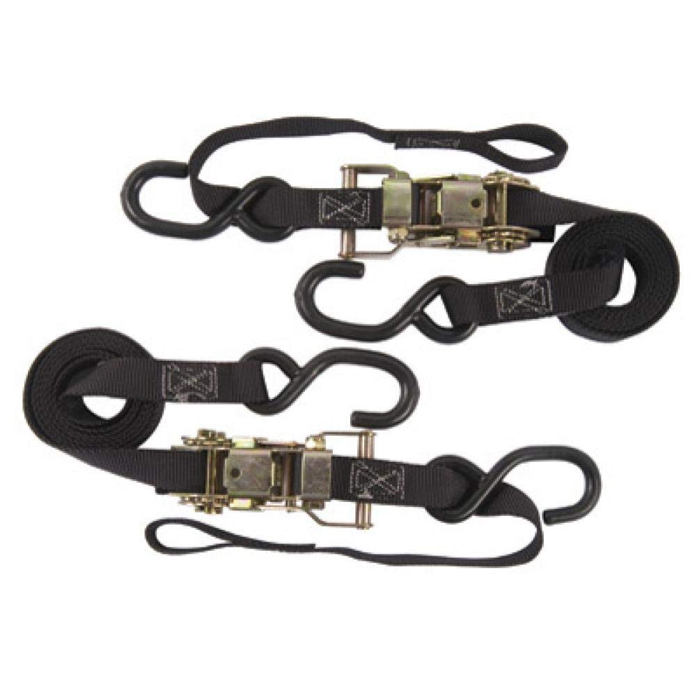 Rider Cargo Ratchet/Soft Loop Tie Downs Black