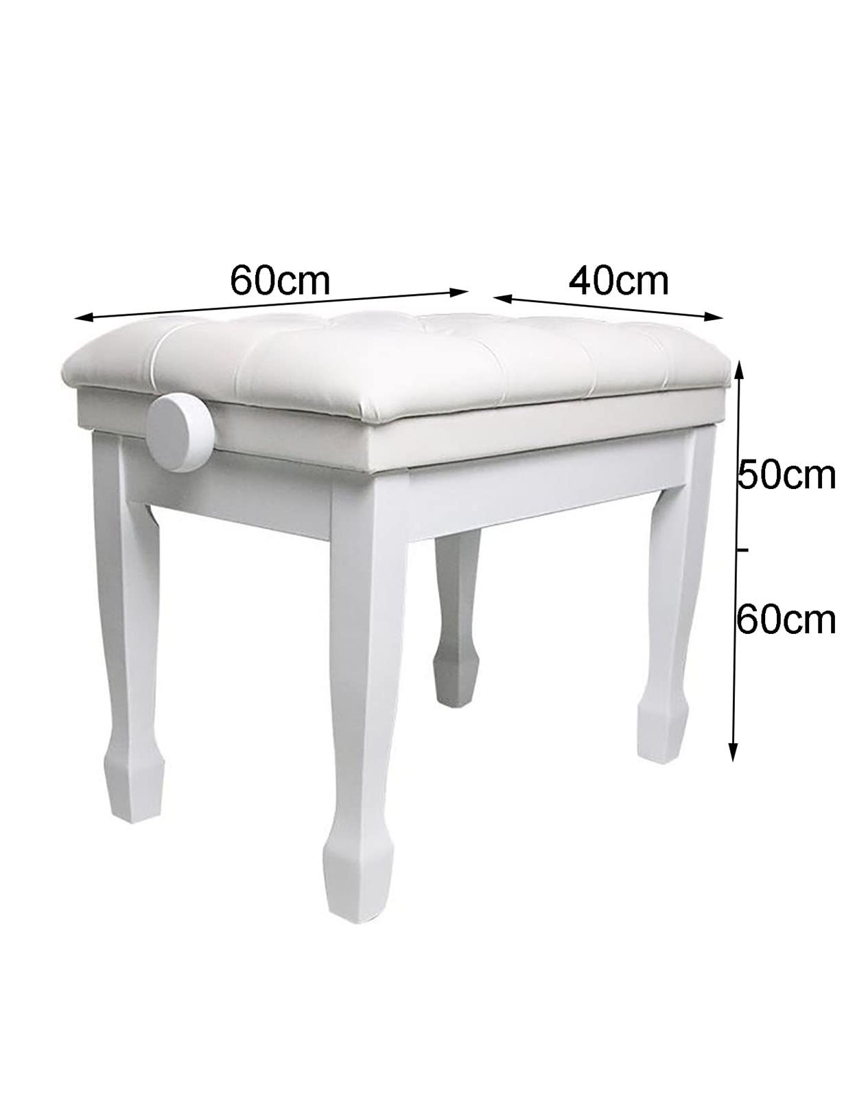 Sgabello per Pianoforte, Tavolo da toeletta, Sgabello Regolabile per Pianoforte, Sgabello per Artista, faggio Importato, Stile Classico