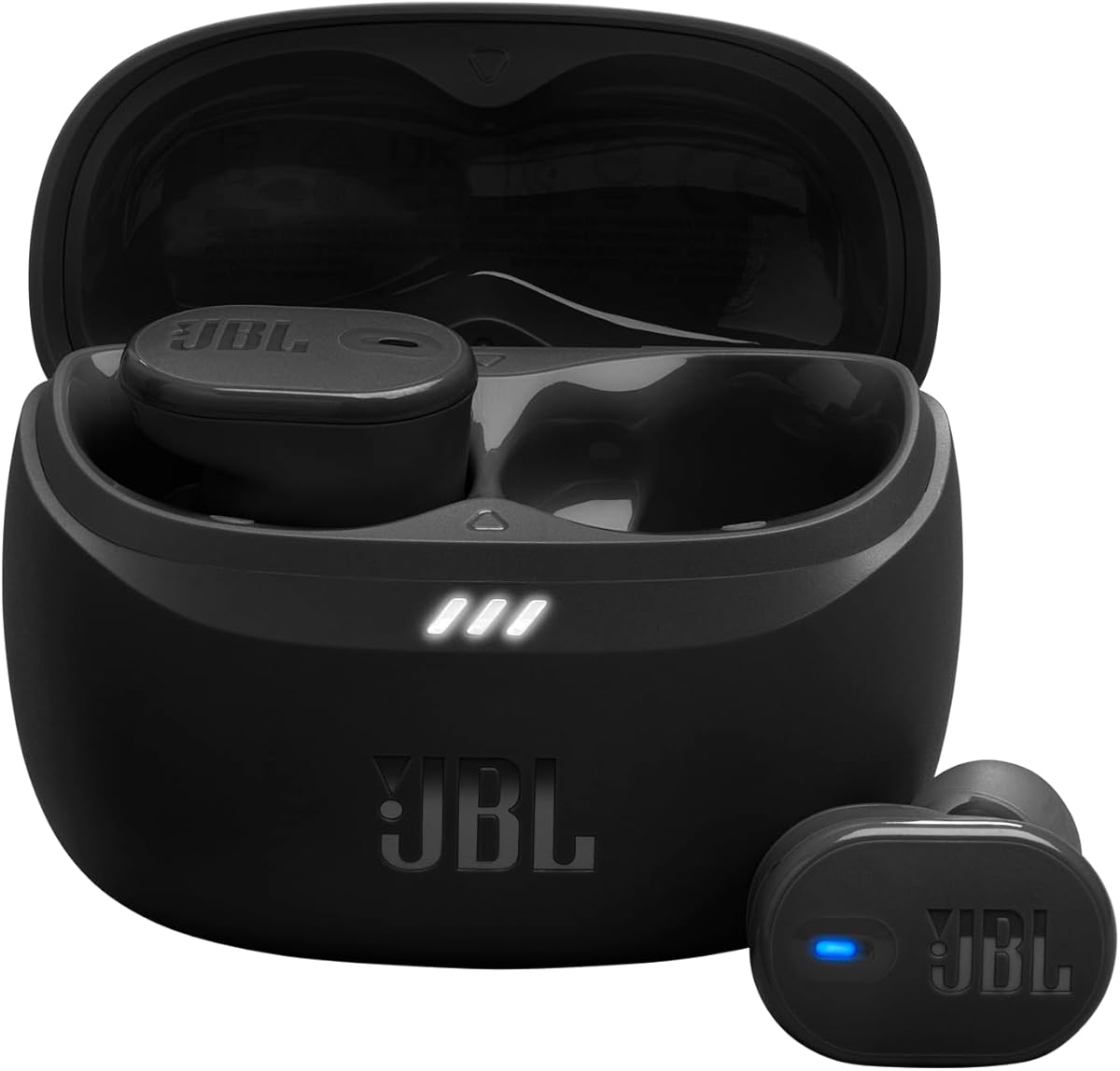 JBL Tune Buds 2, Kabellose Bluetooth-In-Ear-Ohrhörer mit Noise-Cancelling, 48 h Wiedergabezeit, IP54 wasser - und staubgeschützt, Multipoint-Verbindung, Ergonomisches Design, Schwarz