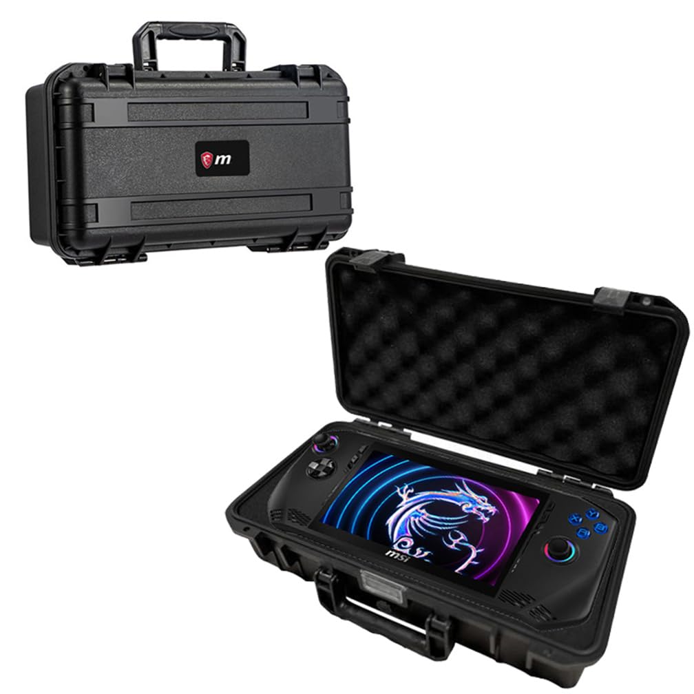 LiLiTok étui de transport rigide pour MSI Claw A1M, résistant aux chocs, portable pour accessoires de console, Noir