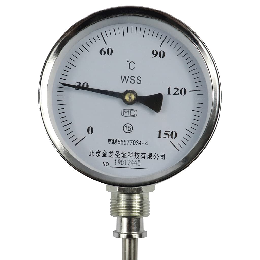 Manomètre 3,94" Manomètre de Test de Pression d'eau 1/4" NPT Montage inférieur en Acier Inoxydable pour boîtier 0-10psi/kpa Jauge à Vide remplie de glycérine