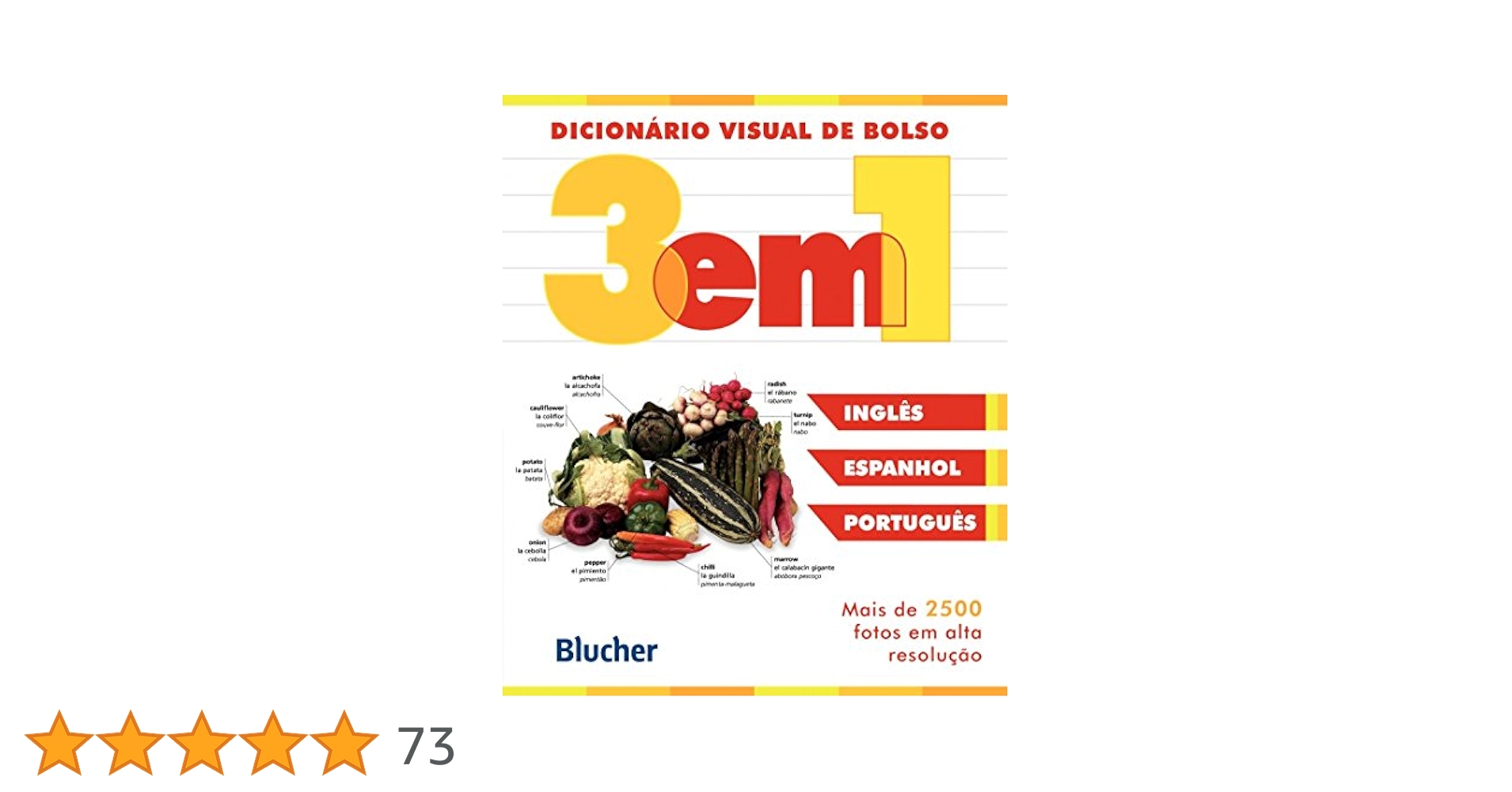 Dicionário Visual de Bolso - 3 em 1: Inglês/espanhol