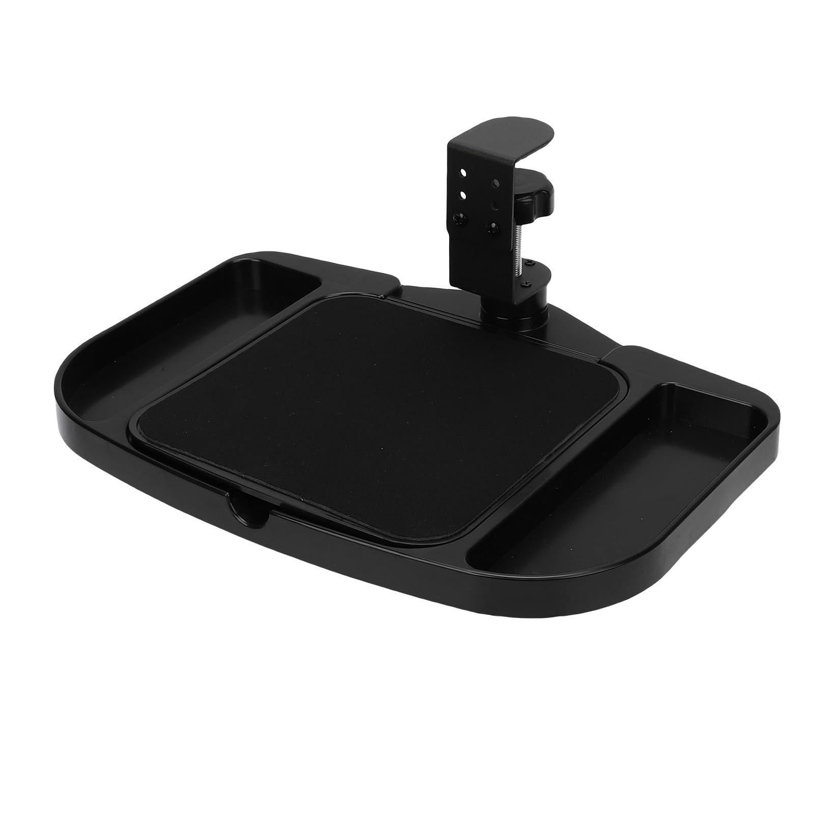 Vassoio per mouse sotto la scrivania, morsetto sulla piattaforma, prolunga girevole a 360°, morsetto sulla piattaforma per mouse, supporto per mouse regolabile, vassoio girevole da scrivania, accessor