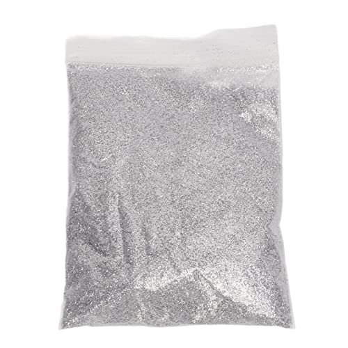Purpurina Extrafina para Manualidades, 50 G, Purpurina Brillante en Polvo para Manualidades, Fabricación de Tarjetas, álbumes de Recortes, Fiestas, Cara, Cuerpo, Uñas(Plata)