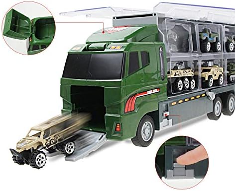 jenilily Military Truck Army Models Car Toys Alloy Vehicle Tank Jeep Battle Toy Cars For Kids Toddlers Boys 3 4 5 Years Old
