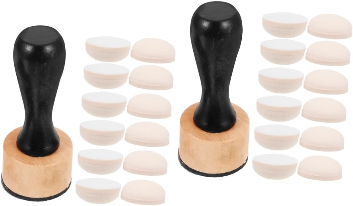 jojofuny 2sets Painting Sponges Drawing Sponge Stamper for Art Projects Includes Handle for Paint and Ink Applications
