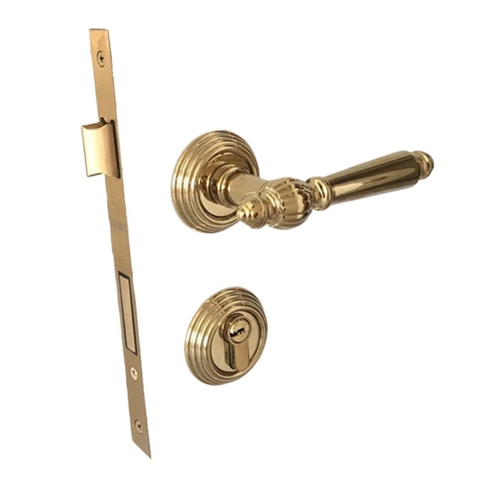 Jwvialel O Door Lock Indoor Bedroom Mute Magnetic Suction Handle Split 1Pcs(O)