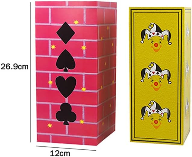 SUMAG Production Tubes (Folding, Paper) Magic Tricks Silk Flower Appear from Empty Tubes Easy Magic Stage Illusions Gimmicks Mentalism