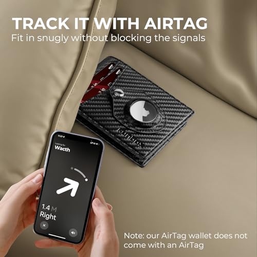 RUNBOX Airtag Wallet for Men Slim Rfid Leather 2 ID Window Gifts for Men2