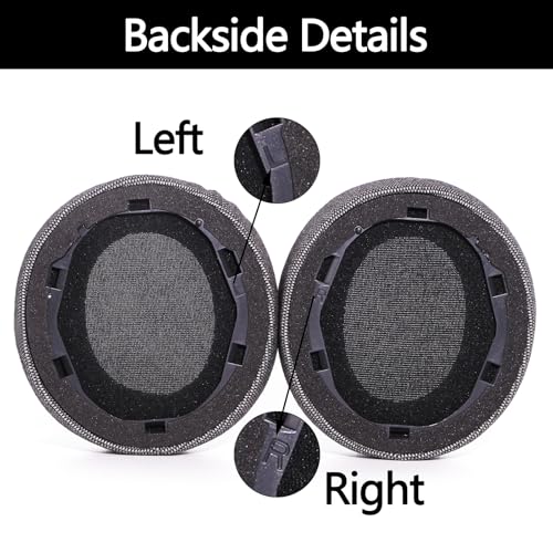 Soundcore Life Q30 Repuestos para Almohadillas de Auriculares, Cojines para Anker Soundcore Life Q30 Q35, Aislantes de Ruido Transpirables y Suaves (Gris Lino Algodón) miniatura 4