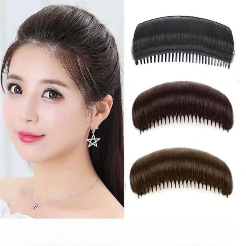 LUOLINGONGJUE® Fluffy Bangs Wig Padding - Invisible Hair Piece for Heightening & Volume | Straight Hair Pad for Women 3