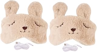NIYANGLE 2 Pçs USB Aquecimento Máscara De Olho Máscara De Olho Elétrica Máscara De Olho Quente Decoração Animal Máscara De Olho De Calor USB Máscara De Olho Vapor Sombra Almofada De Olho