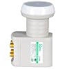 Quad Satellite Antenna Compatible Lnb Elembi 4K Ultra Hd with Kyoto 4 Output - Rain Proof