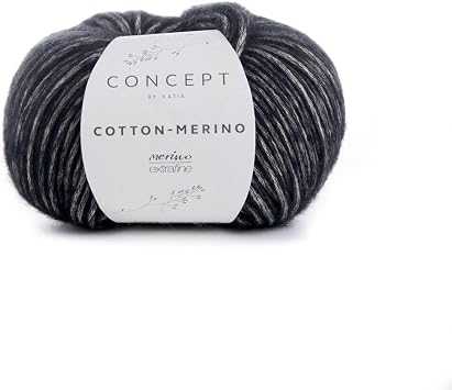 Katia Concept - Cotton-Merino Yarn 108 - Black