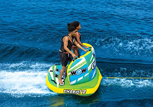 Wow Sports Chariot Inflatable Towable Tube For Boating 2 Persons #TOP4