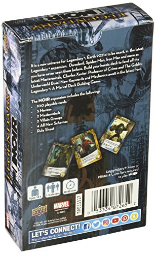 Upper Deck Legendary: Marvel Deck Building Game Noir miniatura 2