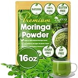 TOG999, Premium 16oz Moringa Leaf Powder, 100% Natural and Pure from Moringa Leaves, No Additives, No Gluten, No Sugar, Vegan